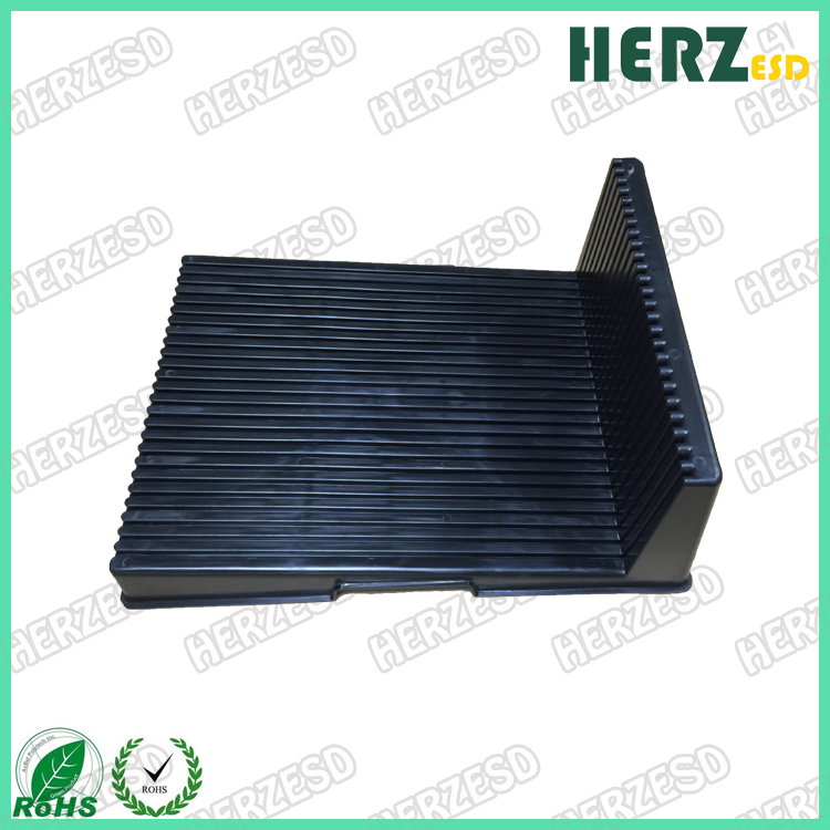 HZ-2705 Black Conductive L-shaped PCB rack